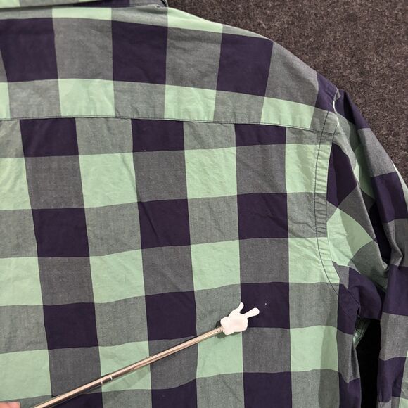 UNTUCKit Bonarda Shirt Men's Large Green Blue Plaid Bonarda Button Down Casual - Picture 4 of 9